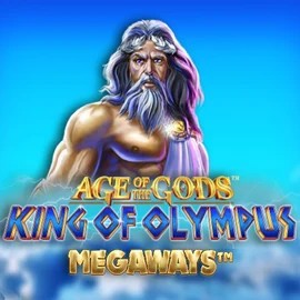Age Of The Gods: King of Olympus Megaways online game logo by Origins on gambloriacasinoo.at